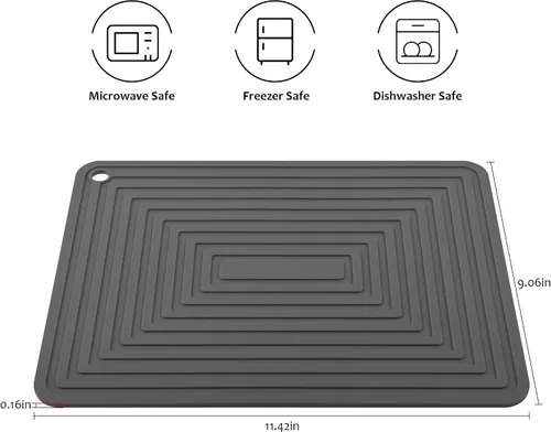 Vista 2 de Salvamanteles de silicona para platos calientes, ollas y sartenes, almohadillas calientes para cocina, soportes redondos de silicona para ollas