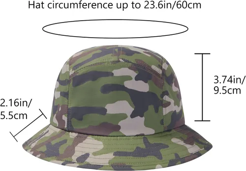 Vista 5 de BASSDASH UPF50+ Sombrero de pescador de pesca para hombres y mujeres, ligero, resistente al agua, plegable, para exteriores, sombreros de sol