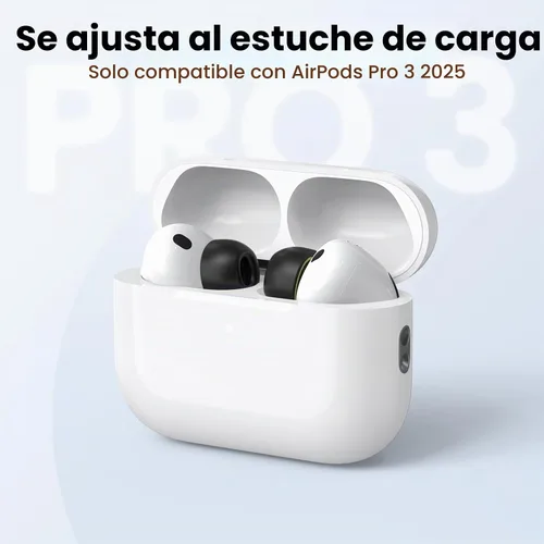 Vista 2 de Delidigi Almohadillas de espuma viscoelástica para auriculares AirPods Pro 3 (2025), 3 pares de accesorios de repuesto súper cómodos compatibles