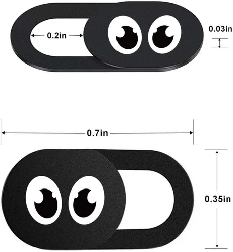 Vista 2 de Cubierta deslizante para cámara web de 0.028 in de grosor – Funda para cámara web para laptop, escritorio, PC, Macboook Pro, iMac, Mac Mini