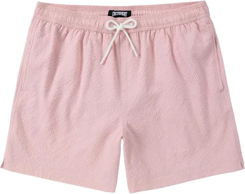 Vista 31 de Men's Swim Shorts Seersucker Swimming Trunks for Men Beach Shorts Quick Dry Bathing Suit 5"/7"/9" with Pockets
