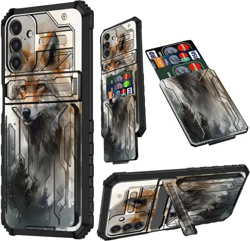 Vista 74 de Funda para Samsung A13 5G, Galaxy A13 5G con tarjetero desmontable atril resistente a prueba de golpes funda protectora para Samsung Galaxy A13 Gato