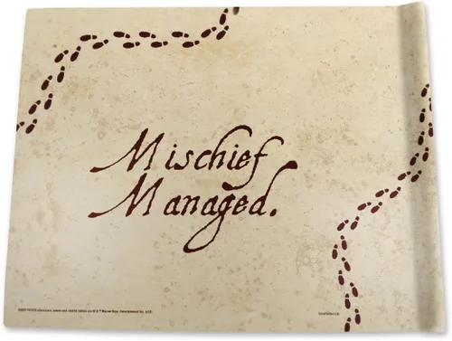 Vista 2 de Harry Potter - Marauder's Map Sketchbook - Contains Personalized Gryffindor Certificate and 5 Blank Parchment Papers - Officially Licensed