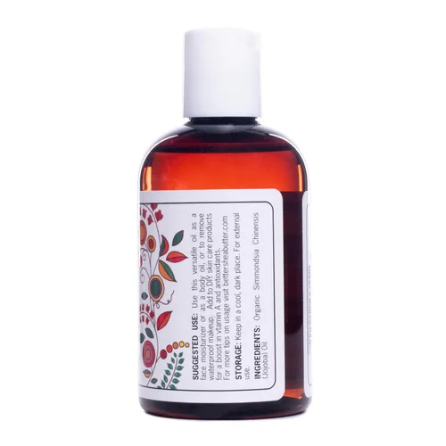 Vista 8 de Better Shea Butter Aceite de jojoba orgánico 100% puro, prensado en frío Aceite hidratante para rostro, cuerpo y cabello Aceite de masaje