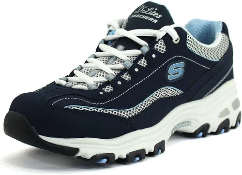 Vista 7 de Skechers D'Lites-Life Saver - Tenis de espuma viscoelástica con cordones para mujer
