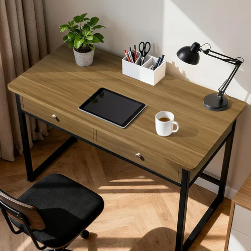 Vista 4 de Papel de contacto de grano de madera, autoadhesivo, color marrón claro 15.7’’ x 78.7’’Waterproof Vinyl Wrap for CabinetKitchen Countertop - Wall