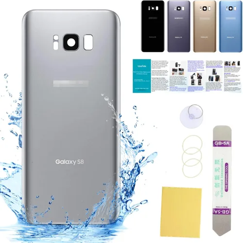 Vista 66 de Compatible con Samsung Galaxy Note 8 - Carcasa trasera de repuesto de cristal de 6.3 pulgadas, SM-N950, todos los portadores con manual de Negro