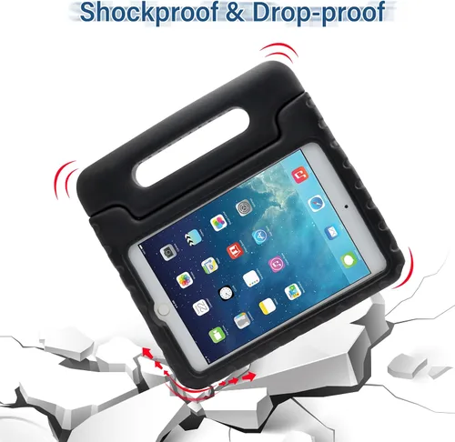 Vista 3 de LEFON Funda para niños a prueba de golpes para iPad mini 5/4/3/2/1, iPad mini de 4ª generación para niños, con mango convertible, peso ligero, súper