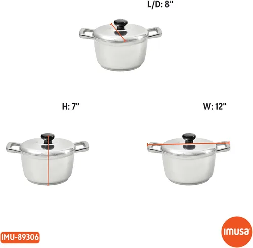 Vista 8 de IMUSA Horno holandés de aluminio fundido de 3.5qt H. Cajun