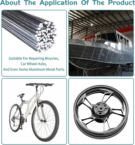 Vista 4 de Varilla de soldadura de aluminio de 30 varillas SIN NECESIDAD Flux 1/13, reparación de aluminio, solución simple de aluminio para soldadura fuerte