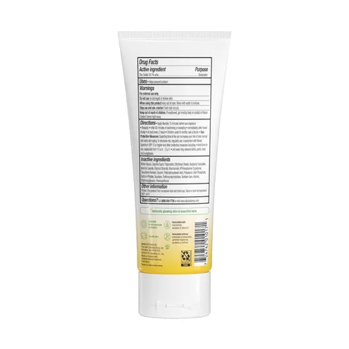 Vista 2 de Alba Botanica Protector solar para bebé para cara y cuerpo, loción de protección solar mineral transparente, SPF 50 de amplio espectro, resistente
