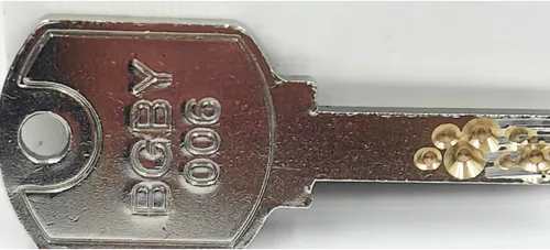 Vista 3 de Compatible con llave de equipaje TSA006 para Rimowa, reemplazo de llave TSA 006 para aduanas de bloqueo de equipaje RIMOWA, Plateado, cerradura
