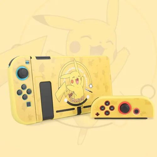 Vista 7 de TIKOdirect Protective Case for Nintendo Switch, Soft Full Skin Protective Cover with Pretty Cute Pattern, Silicone Slim Shockproof Back and Grip