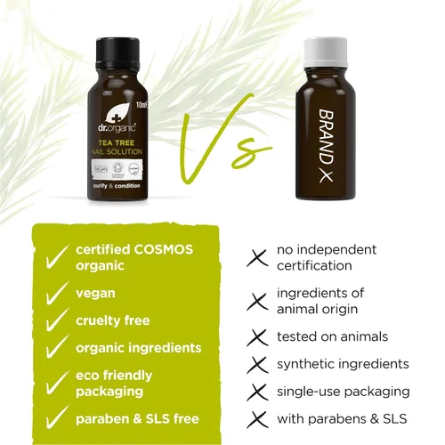 Vista 5 de Organic Doctor Tea Tree Solución para uñas, 0.34 onzas líquidas