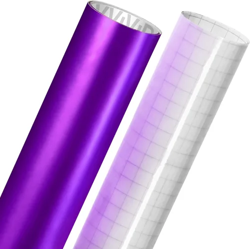 Vista 3 de VViViD Vinilo adhesivo cromado metálico brillante para manualidades, rollo de 12 x 30 pulgadas, incluye hoja de papel de transferencia oracal de 12