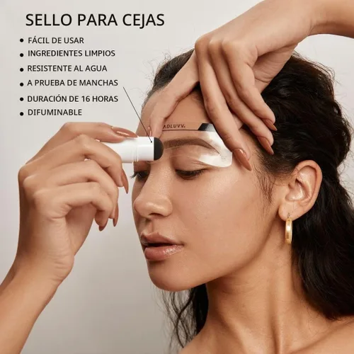 Vista 9 de MADLUVV Kit de Sello para Cejas con Plantillas de Cejas – Fácil Moldeador de Cejas para Cejas de Aspecto Natural – Popular Kit de Plantillas de 0.5