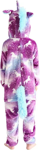 Vista 6 de Disfraz de unicornio para niños pijama de Halloween ropa de dormir