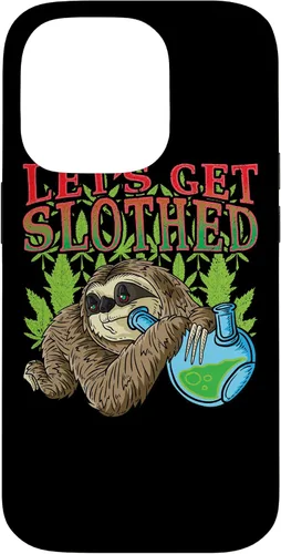 Vista 17 de Sloth Smokes Grass Shirt Marihuana Sloth Cannabis Stoner Case para iPhone 17