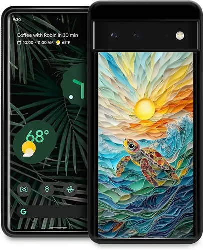 Vista 208 de Compatible con Google Pixel 4A 5G Mobile Case Creative Acrylic Back Panel Silicona Edge Case Slim Protección Especialmente para Google Pixel 4A 5G