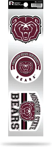 Vista 146 de NCAA - Juego de calcomanías retro Spirit de 3 piezas