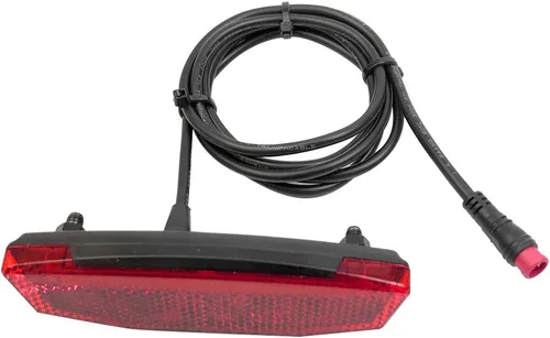 Vista 9 de Luz trasera de EBike 6V60V, luz de advertencia LED, equipo de luz trasera, conector impermeable, accesorios de bicicleta eléctrica