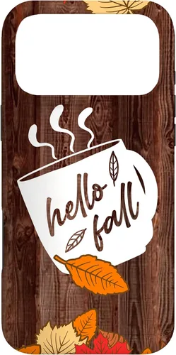 Vista 22 de Hello Fall Mug Maple Leaves Autumn Season Thanksgiving Gift Case for iPhone 17