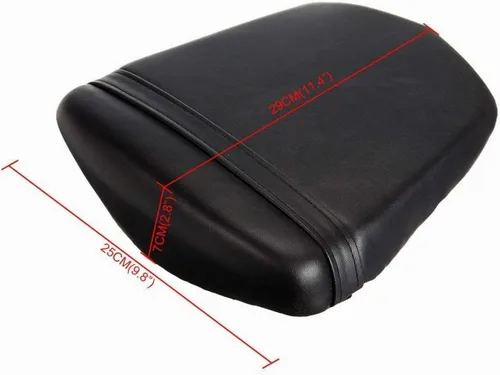 Vista 2 de Cubierta de asiento de pasajero trasero negro para Yamaha YZF R6 2003 2004 2005