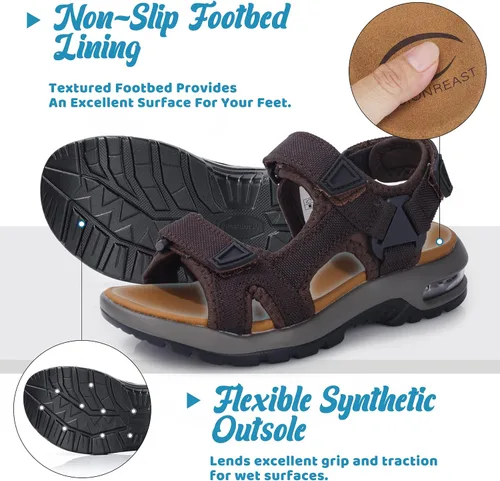 Vista 3 de visionreast Sandalias deportivas de moda para niños, con estampado de camuflaje, sandalias deportivas al aire libre, sandalias casuales para la playa