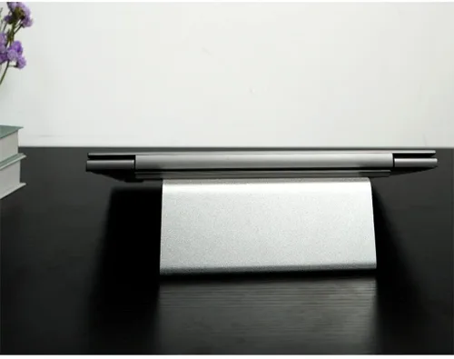 Vista 4 de Laptop Bracket Bracket Aluminum Alloy Radiator Portable Portable Desktop Height Adjustment Cervical Vertebra Shelf Office Special Base Durable