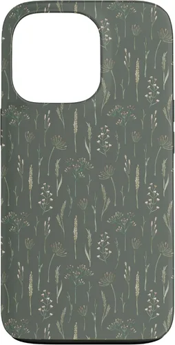 Vista 10 de Neutral Boho Dried Wildflower Meadow Botanical (Olive) Case for iPhone 17