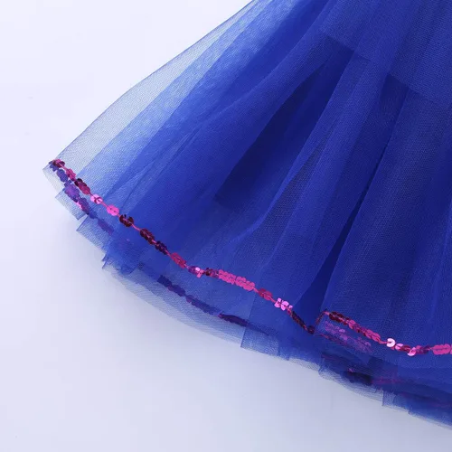 Vista 6 de iiniim Vestido tutú de ballet con lentejuelas halter para niñas con pulsera, para competición, salsa latina, tango, danza