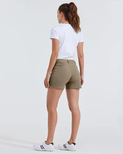 Vista 19 de Willit Pantalones cortos de golf de 4.5 pulgadas para mujer, de secado rápido, casuales, con bolsillos, resistentes al agua