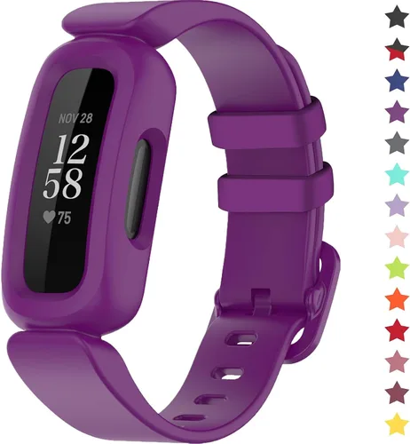 Vista 18 de Correas compatibles con Fitbit Ace 3, silicona suave, impermeable, accesorios de pulsera de reloj deportivo, correa de repuesto para Fitbit Ace 3