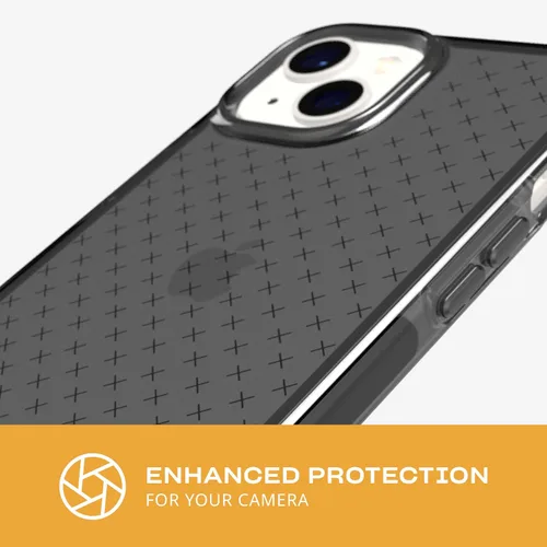 Vista 5 de Tech21 iPhone 14 Evo Check - Funda protectora delgada y absorbente de golpes con protección FlexShock de 16 pies contra caídas múltiples y botones