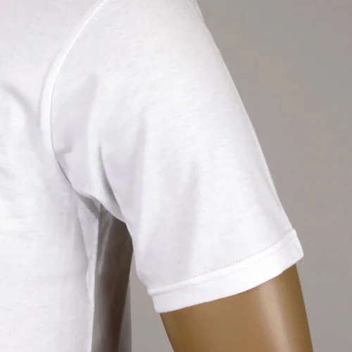 Vista 7 de Whitesville by Sugar Cane - Camiseta blanca con cuello redondo WV73544 CANE2827, Blanco