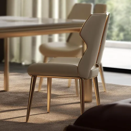 Vista 6 de Sillas de comedor Silla de comedor de piel sintética para sala de estar, tapizada, moderna, sin brazos, acento para cocina, cocina moderna