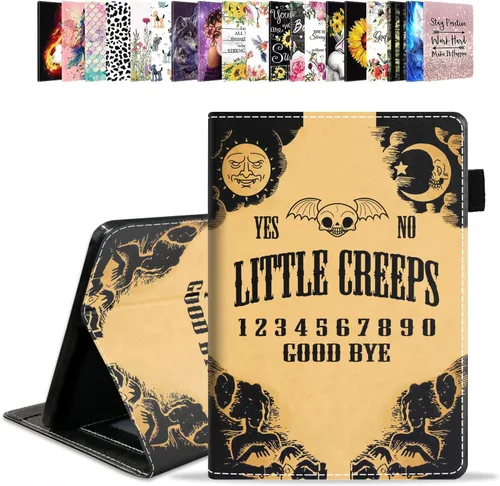 Vista 16 de Funda para tablet Amazon Kindle Fire HD 10 de 10.1" (9ª/7ª generación, versión 2019/2017) – Funda de piel sintética con función de encendido