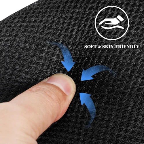 Vista 7 de Cabilock Silla de oficina ajustable para reposacabezas con soporte de cuello con malla transpirable acoplable para silla de computadora, almohada