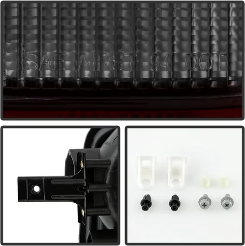 Vista 6 de ACANII - Para luces traseras Nissan Frontier 1998-2004 tintadas negras 98-04 izquierda+derecha