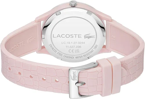 Vista 3 de Lacoste Reloj de cuarzo Crocodelle para mujer, Rosado