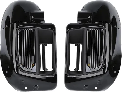 Vista 9 de XFMT Carenado Inferior para Motocicleta Negro Vivo con Enfriamiento por Aire y Ventilación Inferior para Harley Touring Road King Street Glide Road