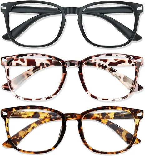 Vista 41 de Lentes de luz azul para mujeres y hombres 99% de bloqueo de luz azul para computadora, juegos, televisión, pantalla de teléfono, marco cuadrado