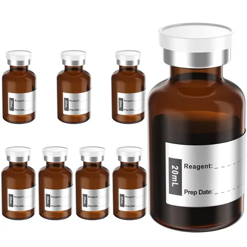 Vista 5 de Biomed Solutions Vial estéril vacío sellado con tapón de goma de butilo y cierre superior, tubo de vidrio de borosilicato tipo 1, empaquetado