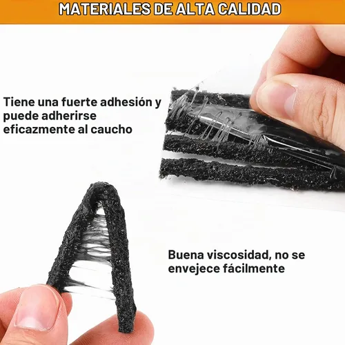 Vista 5 de GRAND PITSTOP - Kit de reparación de neumáticos universal de 27 piezas, juego de herramientas de emergencia para automóviles resistente