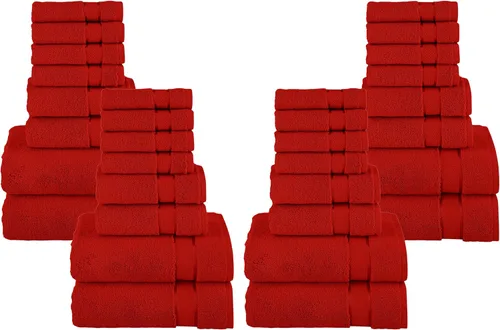 Vista 34 de Elegant Comfort Juego de 8 toallas de algodón de alta calidad, incluye 4 toallas pequeñas, 2 toallas de mano y 2 toallas de baño, 100% algodón