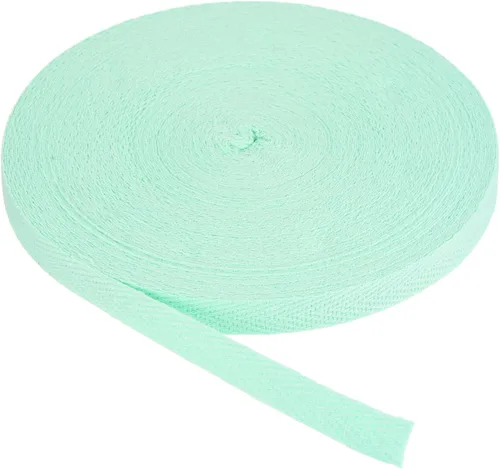 Vista 245 de PATIKIL Cinta de sarga de algodón de 1 pulgada, 50 yardas, cinta de algodón, cinta de encuadernación al bies, cinta de espiga para costura, Verde