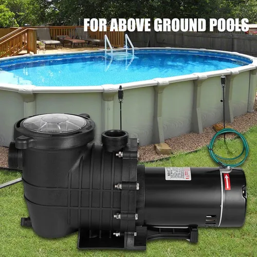 Vista 9 de TOPDEEP Bomba de piscina de 1.5 HP para enterrar, bomba de piscina autorecortable sobre el suelo, bombas de piscina de una sola velocidad de doble