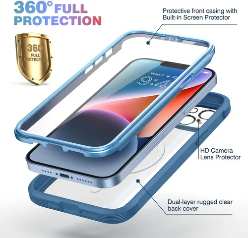 Vista 684 de DIACLARA - Funda transparente compatible con iPhone XR 6.1 pulgadas 2018