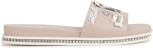 Vista 5 de KARL LAGERFELD womens Jeslyn Flat Sandal Slide With Pins