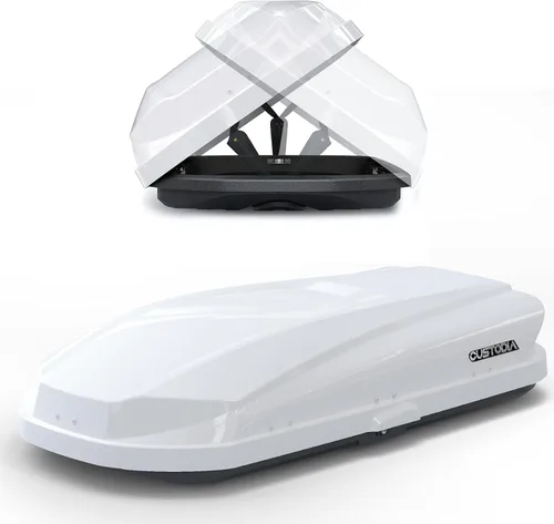 Vista 12 de Caja de transporte de carga de techo de 13 pies cúbicos, techo duro resistente de Shell with Security Keys, Waterproof Rooftop Cargo Box, 56 (L) x